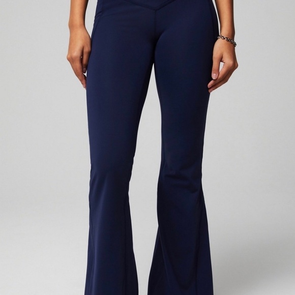 Fabletics Oasis PureLuxe High-Waisted Crossover Flare Pants - Picture 7 of 8
